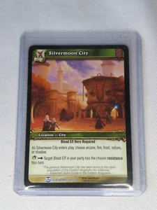 World of Warcraft TCG Silvermoon City #208/208 WOW Blood of Gladiators Rare Blue - Picture 1 of 6