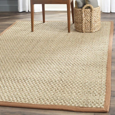 Safavieh Power Loomed Natural Fiber Collection Natural/Brown Area Rugs - NF114B - Image 1 of 3