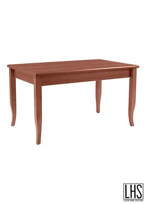 TAVOLO CLASSICO ALLUNGABILE RETTANGOLARE LEGNO MASSELLO CM 160X80 (+45) CM - Immagine 1 di 4