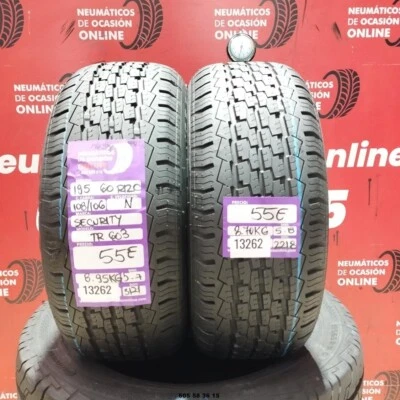 2X 195 60 R12C 108/106N SECURITY TR603 M+S* 5.7/5.8Mm REF:13262 - Photo 1/4