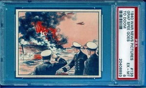 1939 R165 Gum Inc. War News Pictures #136 Graf Spee Goes To Doom Psa 6 - Picture 1 of 2