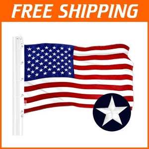 Elegant American Flag 10x15 FT - ToughWeave Polyester, Perfect for Celebrations - Picture 1 of 10