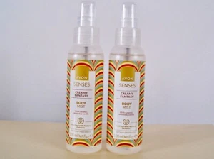 2 x Avon Senses Creamy Fantasy Body Mist - 100ml Caramel, Almond & Vanilla(67) - Picture 1 of 1