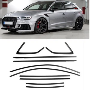 For Audi A3 Hatchback Black Car Window Trim Strip Cover Sticker 2013-2020 - Picture 1 of 6