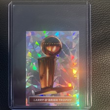 2021-22 Panini Sticker & Card Collection Larry O'Brien Trophy Ice Foil #84