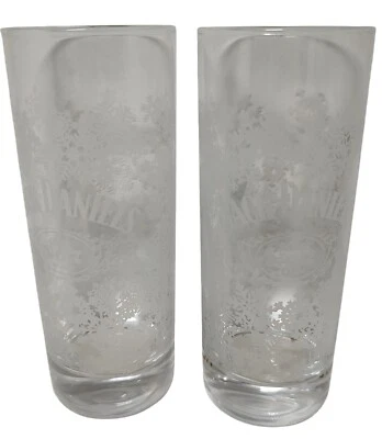 Juego de 2 vasos de whisky Jack Daniels Old No 7 marca altos diseño copo de nieve 10 oz Foto 1 de 4