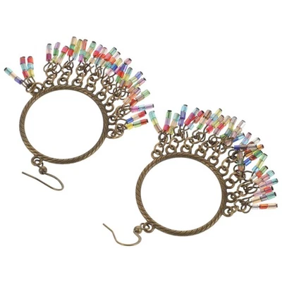  3 Pairs Ohrschmuck Damen Tropfen Ohrringe Ethnische Perlenohrringe - Bild 1 von 4