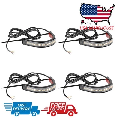 4x Tira de luces traseras LED para Harley-Davidson Dyna 1999-17 y Electra Glide 1999-18 Foto 1 de 4