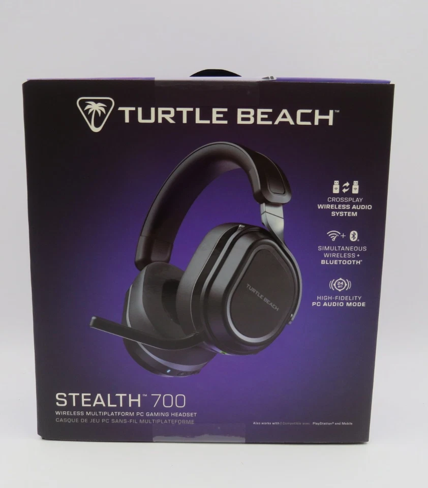 Turtle Beach Stealth 700 Gen 3 Cuffie da gioco wireless multipiattaforma PC PS5 NUOVE - Immagine 1 di 4