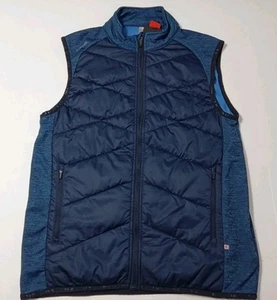 NWT PING Golf Breaker Vest Oxford Blue Full Zip Vest Sz Medium Ping Water Resist - Picture 1 of 16