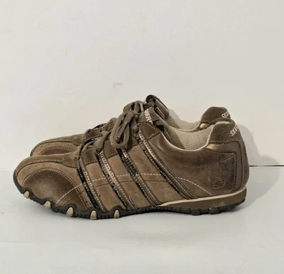 Zapatos informales de cuero marrón Skechers para mujer talla 7 EE. UU.  Foto 1 de 4