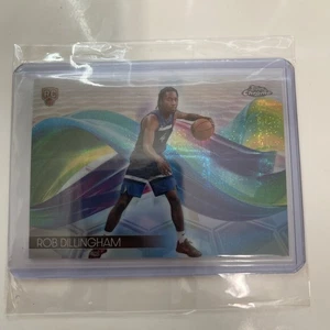 Rob Dillingham 2024-25 Topps Chrome Basketball RC #H-20 Helix SSP - Foto 1 di 6