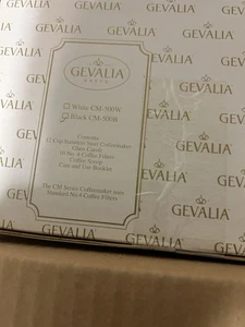 New Gevalia Stainless Steel Coffee Maker CM500 Black, 12 Cup, Fully Functioning. - Picture 1 of 4