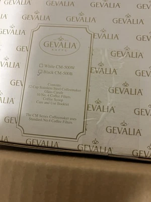 New Gevalia Stainless Steel Coffee Maker CM500 Black, 12 Cup, Fully Functioning. - Image 1 of 4