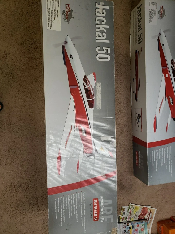 Hangar 9 -  Jackal 50 RC PLANE With Robart Retracts - ARF  63" WS - New!  - Image 1 of 4