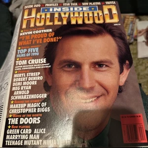 1991 APR INSIDE HOLLYWOOD Magazine KEVIN COSTNER WITH LABEL COVER - Bild 1 von 5