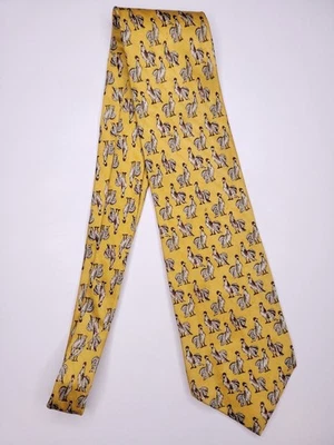 Gravata formal masculina Valentino Cettieni 58"Lx3.75"W gravata dourada - Imagem 1 de 4