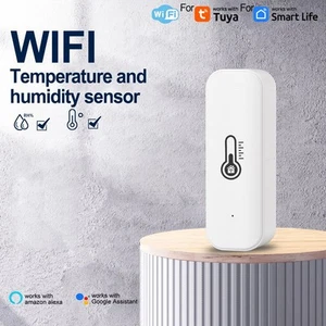 Temperature Humidity Alarm Wireless Temperature Sensor WiFi+Bluetooth Dual Mode - Picture 1 of 12