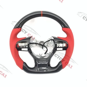 Custom Carbon Fiber Steering Wheel for Lexus GS350 ES350 RX350 LX570 2016-2018 - Picture 1 of 9
