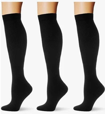 3 Pairs Compression Socks 20-30 mmHg Knee High Support for Men Women size S/M - Image 1 of 4