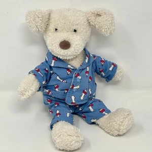 Jellycat London Bedtime Puppy Dog Blue Pajamas Retired 8” Soft Toy Lovey Rare - Picture 1 of 9