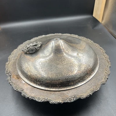 VTG Wm A Rogers Royal Provincial Round Silverplated Double Boiler Serving Dish - Image 1 of 4