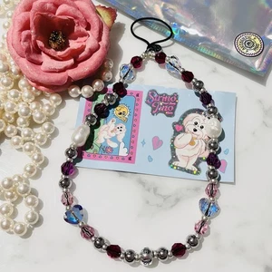 STRING TING PEARLS JUST WANNA HAVE FUN BRACELET BRACELET TÉLÉPHONE SANGLE - Photo 1 sur 7