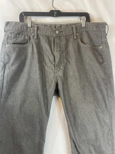 Levis 505 Jeans Herren 44x28 Grau Denim Straight Leg Regular Fit Zip Fly Red Tab - Bild 1 von 14
