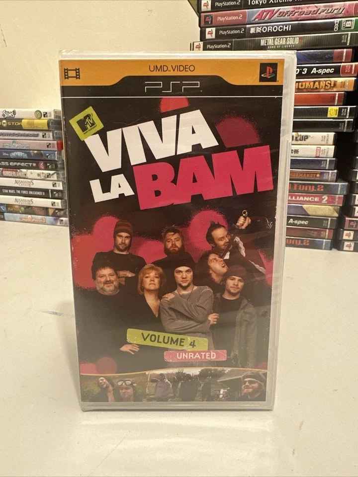 Viva La Bam, Vol. 4 (PSP UMD-Movie, 2008) BRAND NEW Playstation Portable Sealed Foto 1 de 1