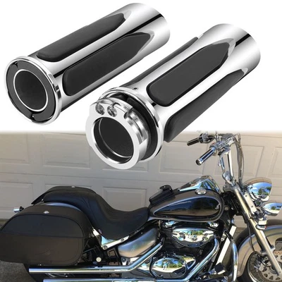 Manillar de 1" con empuñaduras de acelerador para Suzuki Boulevard C50 M50 M90 M95 M109R  Foto 1 de 4