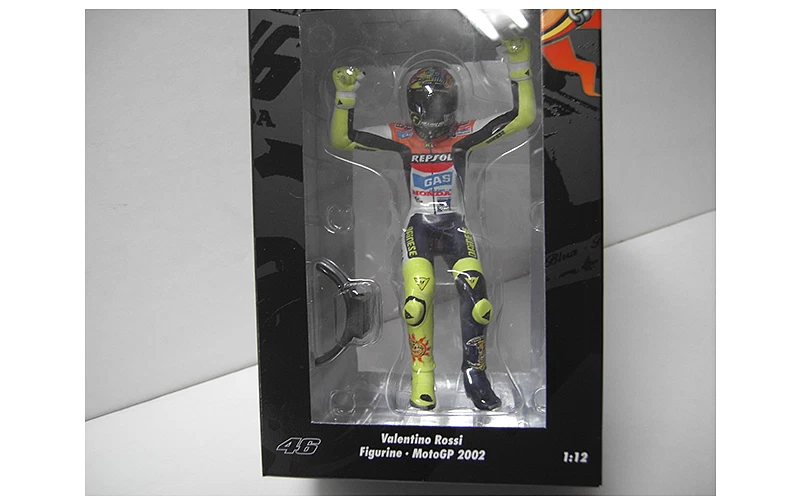 MINICHAMPS PMA 312020046 FIGURINE PILOTINO 2002 MOTO GP REPSOL ROSSI 1/12 scale - Immagine 1 di 1