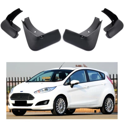 4Pcs Car Mud Flaps Splash Guard Mudguard Fender for 2013-2016 Ford Fiesta Hatch — 第 1/4 张图片