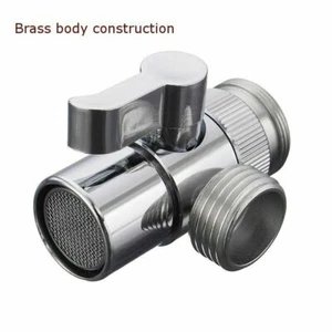 3 Way Sink Tap Mixer Faucet Diverter Valve For Kitchen Bathroom Toilet Sprayer - Picture 1 of 11