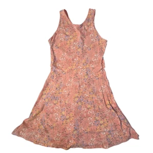 Old Navy Girls Pink Floral Swing Dress XXL 16 Fit & Flare Sleeveless Knee Length - Picture 1 of 5