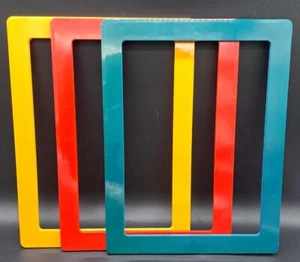 Vintage MCM Feel Sleek Lillian Vernon Magnetic Frame Set 12”x9.5” Meal Planning - Picture 1 of 7