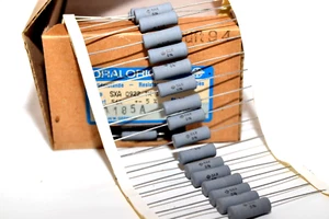 10x MOX-Widerstand / Leistungs-Widerstand v. Draloric SXA0922, 56 Ohm / 4 W, NOS - Picture 1 of 3