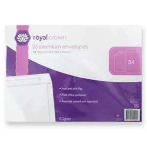x 25 353x250 mm A4 B4 Premium Business White Paper Envelopes Mailer Peel Stick - Picture 1 of 4
