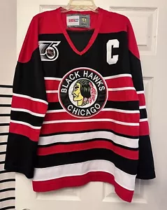 Jonathan Toews Chicago Blackhawks 1940's CCM Throwback Hockey Jersey Size 52 (N1 - Picture 1 of 7