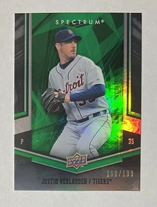 Justin Verlander 2008 Upper Deck Spectrum Green Card #35 - 160/199 - Picture 1 of 2