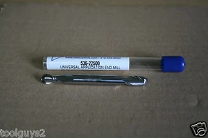 BEST CARBIDE 2 FLUTE UNIV APPLICAT 1/4" DOUBLE END BALL NOSE STUB END MILL"NEW - Picture 1 of 2