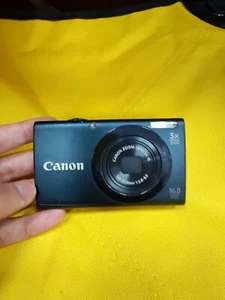 Canon PowerShot A3400 IS 16.0MP Black Digital Camera 5x Optical Zoom English - Picture 1 of 6