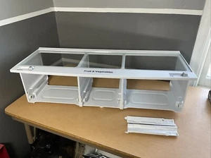¡BONITO! Cubierta de cajón crujiente de verduras para refrigerador LG ORIGINAL FABRICANTE DE EQUIPOS ORIGINALES (COMPLETA) - Imagen 1 de 8