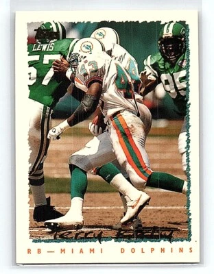 1995 Topps Terry Kirby Miami Dolphins #186 - Image 1 of 2