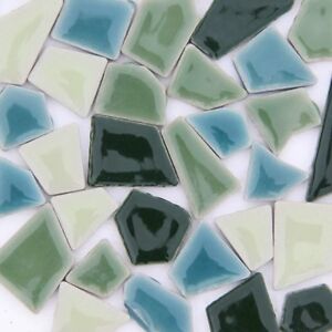 Tiny Irregular Ceramic Mosaic Tiles For Crafts Pieces Art Hand Hobbies 0.44lb