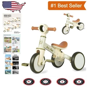 Safe and Bright 4-in-1 Baby Bike for Kids 10M+ - Develop Balance and Strength - Picture 1 of 8
