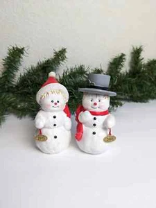 Estatuillas de Navidad de muñeco de nieve y mujer de nieve de Morehead - Imagen 1 de 6