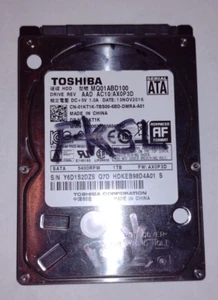 UNIDAD DE DISCO DURO TOSHIBA AXOP3D 1 TB P/N: MQO1ABD100 SOLO PARA REPUESTOS - Imagen 1 de 3