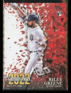 2023 Topps #22GH-10 Riley Greene 2022 Greatest Hits - Picture 1 of 2
