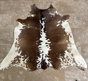 Real Cowhide Rug Hereford Brown-White Size 22 sq ft Top Quality, Large Article 8 - Picture 1 of 3