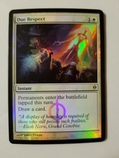 x1 Due Respect FOIL MtG